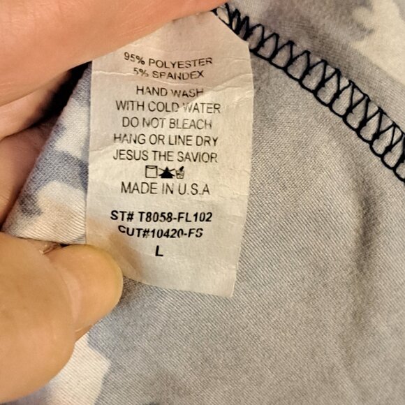 Reborn J Blue Flowered Pullover Top - Picture 7 of 8